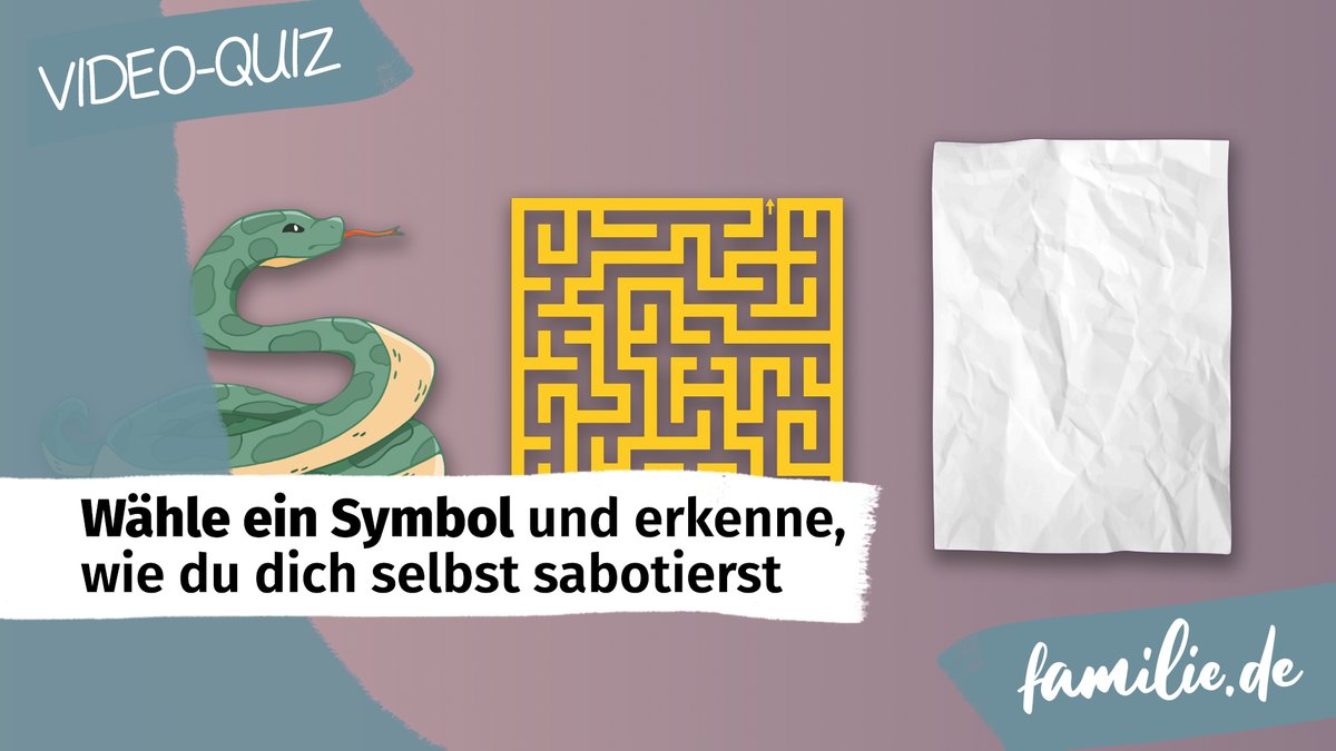 Wähle ein Symbol und erkenne, wie du dich selbst sabotierst