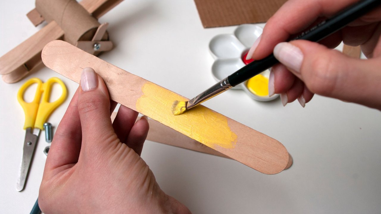 Basteln mit Eisstielen