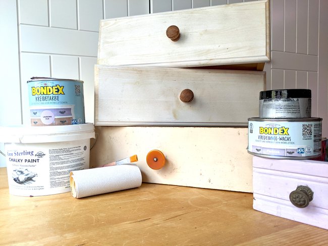 Upcycling mit alten Schubladen