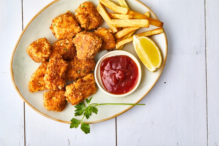 vegane Chicken Nuggets aus dem Airfryer