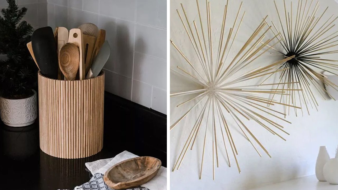 Basteln DIY Ideen mit Holzspießen Zahnstochern Schaschlikspießen