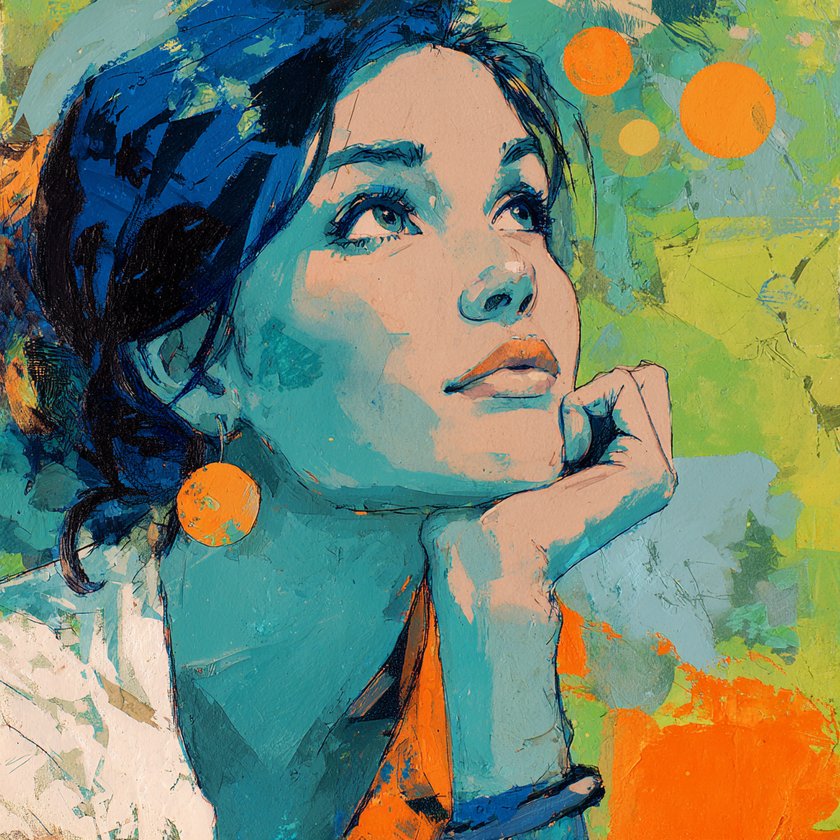 Frau: Allein, aber nicht einsam