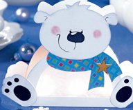 Winterlich schön: Windlicht mit Eisbären basteln