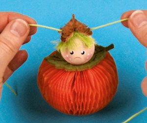 Fröhliche Lampion-Wichtel basteln