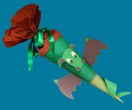Drachen-Schultüte leicht gemacht: DIY-Schultüte mit Gratis-Vorlage