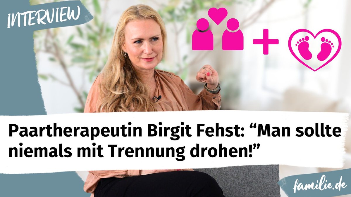 Paartherapeutin Birgit Fehst: "Man sollte niemals mit Trennung drohen!"