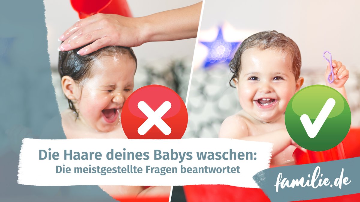 Die Haare deines Babys waschen: Die meistgestellten Fragen beantwortet